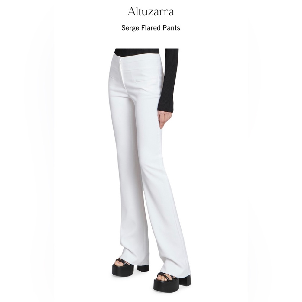 ALTUZARRA Serge flared white jean